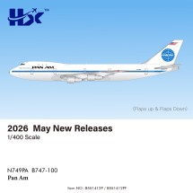 Pan Am Boeing B747-100 Clipper Dashing Wave Reg: N749PA B551412P HX Models 1:400