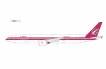Qatar Airways 777-300ER A7-BAC 25th anniversay retro cs 73009  NG Models Scale 1:400