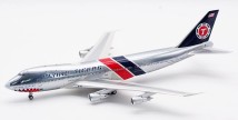 Flying Tigers Boeing 747-100 N800FT Polished With Stand and Key Tag InFlight IF741FTSM-P Scale 1:200