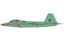 F-22 Last Raptor unpainted 10-4195 2012 HA2834 Hobby Master 1:72