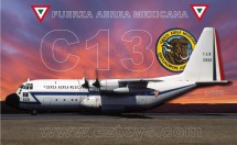 Mexican Air Force FAM C-130A Hercules 609 10609 Fuerza Aerea Mexicana with stand El Aviador/Inflight EAV10609 scale 1:200