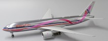 American Airlines Boeing 777-200ER "Pink Ribbon""Polished" Reg: N759AN With Stand JC Wings XX2192 Scale 1:200