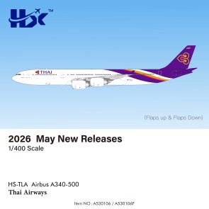 Thai Airways Airbus A340-500 Flaps Down Reg: HS-TLA A530106F HX Models 1:400