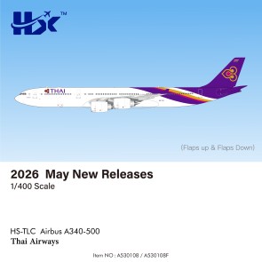 Thai Airways Airbus A340-500 Flaps Down Reg: HS-TLC A530108F HX Models 1:400