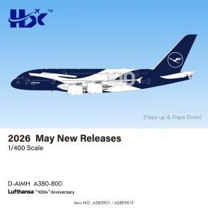 Lufthansa Airbus A380 "100th" Anniversary Reg: D-AIMH A580901 HX Models 1:400