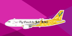 Peach Aviation A320 JA08VA "Fly Peach to Amami" die-cast Panda Model 202110 scale 1:400