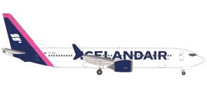 Purple Icelandair 737MAX9 (limited) TF-ICD HE537476 Die-Cast Herpa Wings Scale 1:500