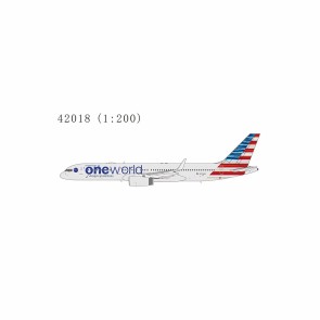 American Airlines 757-200 N174AA (oneworld cs ) With Metallic Stand NG Models 42018 Scale 1:200