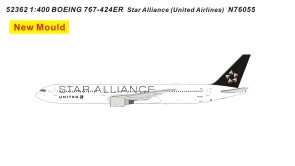 New Mould! United Boeing 767-424 (Star Alliance) N76055 Panda Models Die-Cast 52362 Scale 1:400