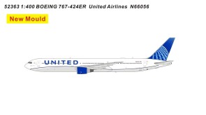 New Mould! United Boeing 767-424 N66056 Panda Models Die-Cast PA52363 Scale 1:400