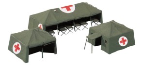 Military medical service tents 746021 Herpa diorama Scale HO 1:87