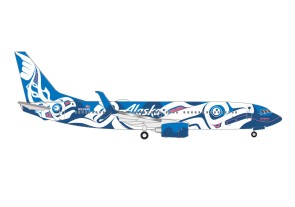 Alaska Airlines Boeing 737-800 Salmon  Herpa Wings 537643 Scale 1:500