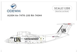 United Nations Antonov An-74TK-100 Reg: RA-74044 A1004 ODEWM 1:200