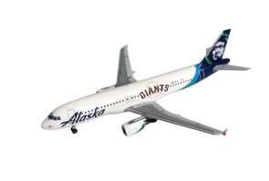 Alaska Giants Airbus A320 N855VA AeroClassics AC411302 Scale 1:400