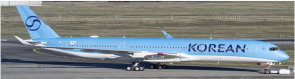 Korean Air Airbus A350-941 Reg: HL8746 AV4423 Aviation Models 1:400