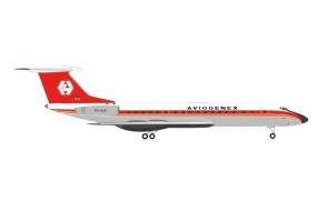 Aviogenex Tupolev TU-134A  YU-AJA Die-Cast Herpa Wings 537018 scale 1:500