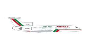 Balkan Bulgarian Airlines Tupolev TU-154M LZ-BTX die-cast Herpa 535106 scale 1:500