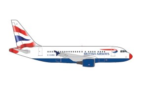 British Airways Airbus A318 G-EUNB Red Nose Herpa Wings 535786 Scale 1:500