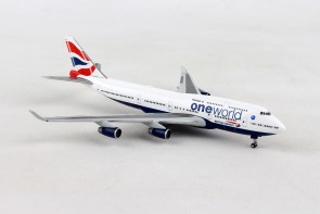 British Airways Boeing 747-400 One World G-CIVL Herpa 531924 scale 1:500