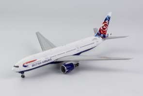 British Airways Boeing 777-236ER G-VIIS England Rose Livery NG Models 72009 Scale 1:400