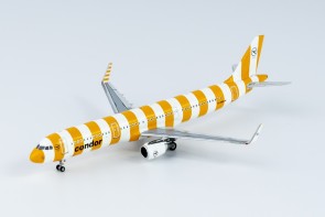 Condor New Striped Livery Airbus A321-200 D-AIAD Yellow Die-Cast NG Models 13040 Scale 1:400