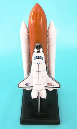 Space Shuttle Atlantis Full Stack E4120 Crafted Executive Display Model 1:200 