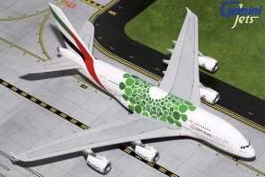 Green Emirates Airbus A380-800 A6-EEW Expo Dubai 2020 Gemini 200 G2UAE774 scale 1:200