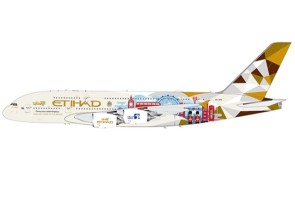 Etihad Airways Airbus A380 A6-APE 'Choose the United Kingdom' JC Wings JC2ETD435 Scale 1:200