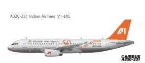 Air India Express A320-231 VT-EYE 1:400 (EXTREMELY LIMITED) die-cast  Panda Model  scale 1:400