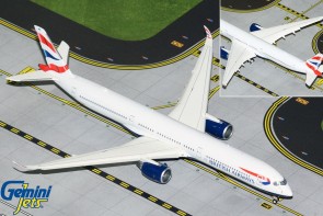 Flaps Down British Airways Airbus A350-1000 G-XWBB Gemini Jets GJBAW2111F Scale 1:400