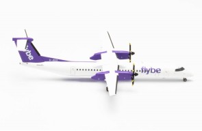 FlyBe 2022 Livery Bombardier Q400 G-JECX Die-Cast Herpa Wings 572248 Scale 1:200 