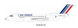 Air France F-28-4000 F-GDUZ Limited with stand B-28-AF-UZ B-Model-InFlight Scale 1:200