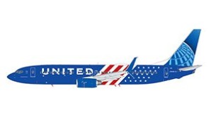 United Airlines Boeing B737-800W Stars and Stripes Reg: N78285 G2UAL1560 Gemini Jets 1:200