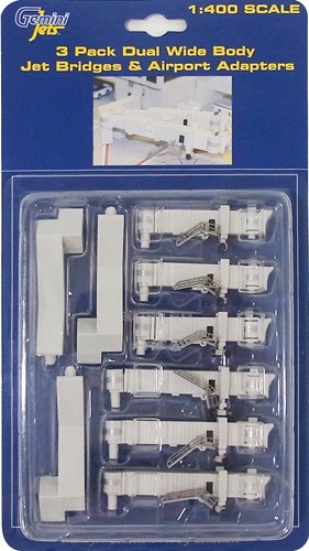 GeminiJets Set of 3 Wide body Jetway air bridges. 1:400GJARBRDG2