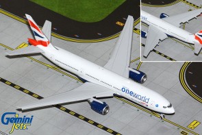 Flaps Down British Airways Boeing 777-200ER G-YMMR Gemini Jets GJBAW2194F Scale 1:400