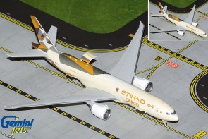 Interactive Etihad Cargo Boeing 777-200LRF A6-DDE Gemini Jets GJETD2146 Scale 1:400