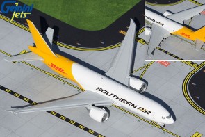Southern Air Cargo DHL Tail Boeing 777Flaps Down N775SA Gemini Jets GJSOO2014F die cast scale 1:400
