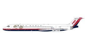 Trans World Airlines (TWA) McDonnel Douglas MD-80 N960TW (final livery)  Gemini Jets GJTWA1711 Scale 1:400