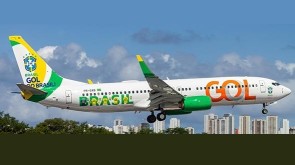 GOL Boeing 737- 800 PR-GXB 'Gold do Brasil' JC4GLO0131 Scale 1:400