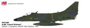 Douglas A-4K Skyhawk “Lizard Scheme” NZ6201, 2 Squadron, RNZAF, New Zealand, 1987 Hobby Master HA1440 