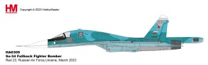 Russian Air Force Su-34 Su-34 Fullback Red 23, Russian Air Force, Ukraine, March 2023 Fighter Bomber  HA6309 scale 1:72