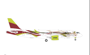 AirBaltic Airbus A220-300 50th A220 Reg: HE562850 Herpa Wings 1:400