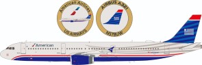 American Airlines / US Air Airbus A321-231 N578US with stand and collectors coin IF321AA578 InFlight Scale 1:200