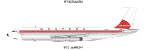 Western Airlines Boeing 707-139 Reg: N74614 IF701WA0724P InFlight Models 1:200