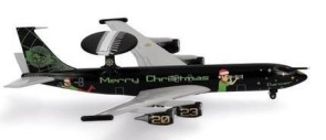 Herpa Christmas Boeing E-3D Sentry AEW1 707-300 Dancer!  With Stand Herpa Wings HE537209 Scale 1:500