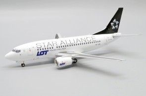 LOT Polish Airlines Boeing 737-500 "Star Alliance" Reg: SP-LKE With Stand XX20236 JC Wings Scale 1:200 