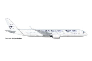 Lufthansa Airbus A350-900 D-AIVD Clean Tech Flyer Herpa 572460 Scale 1:200