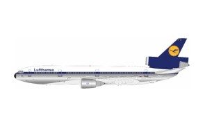 Lufthansa Douglas DC-10-30 D-ADCO Polished With Stand JF-DC10-3-011P JFox-Inflight scale 1:200