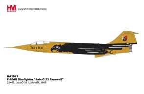Luftwaffe F-104G Starfighter “JaboG 33 Farewell” 21+67 JaboG 33 1985 Hobby Master HA1071 scale 1:72