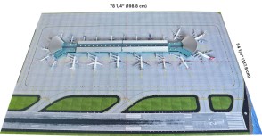 New Airport Mat for Airport Terminal Double Rotunda GJAPS008 GeminiJets scale 1:400